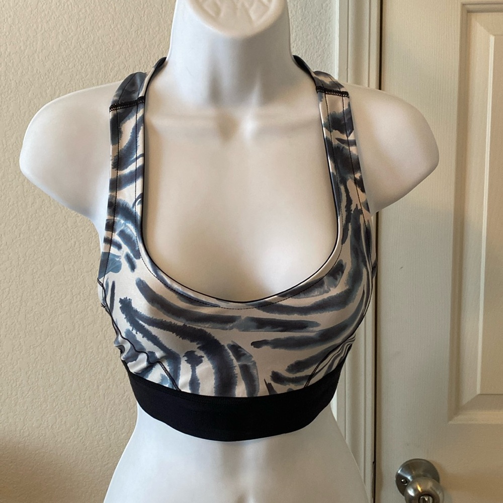 Good American Sports Bra Animal Print Size 2